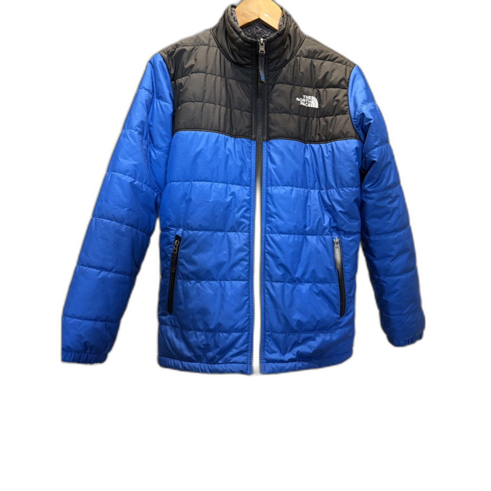 THE NORTH FACE BOYS REVERSIBLE MOUNT CHIMBORAZO PUFFER JACKET FLEECE Size L 14/1